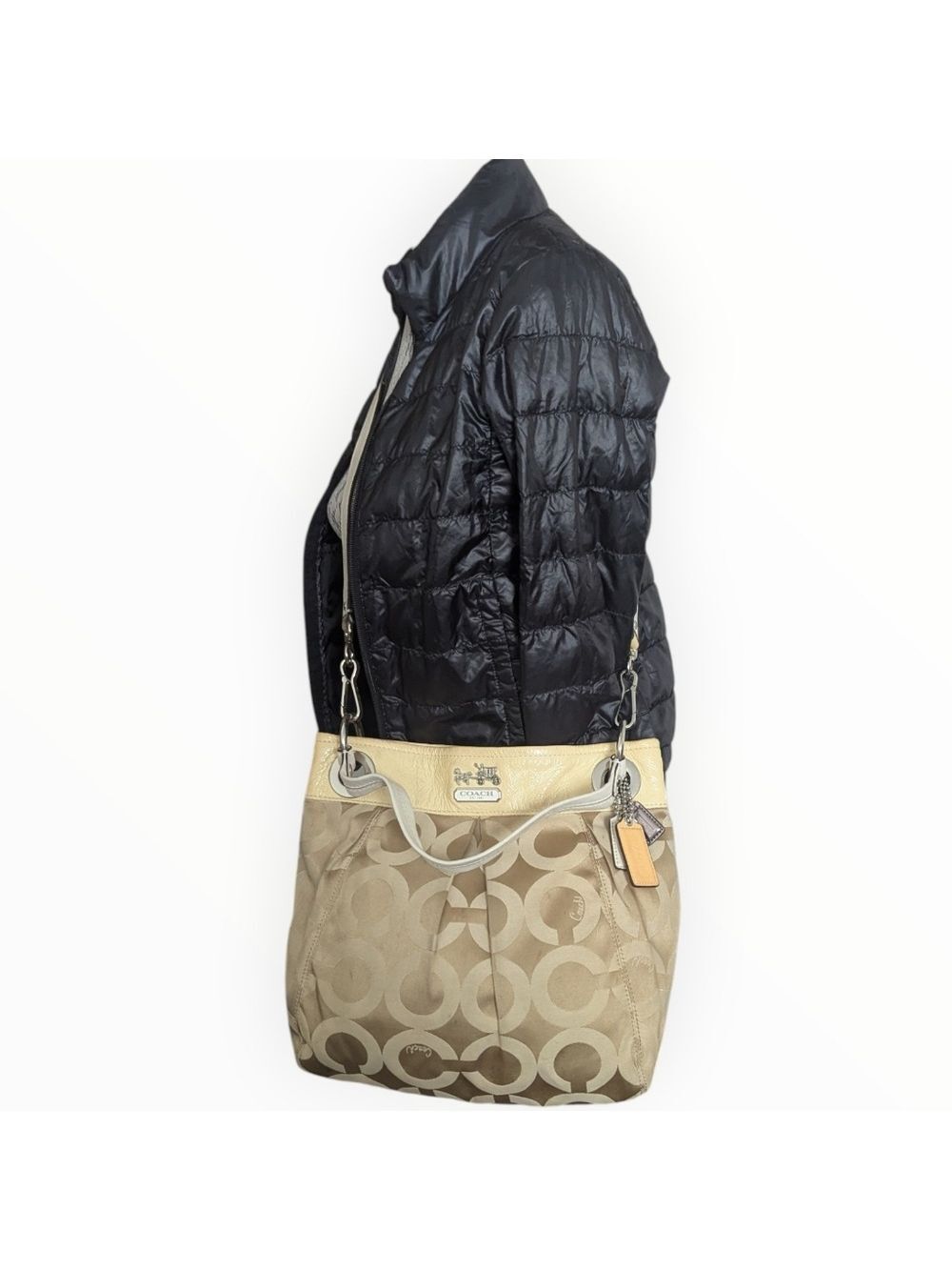 Coach 14579 Madison Op Art Signature C Handbag Purse